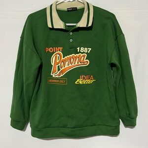 Shein Green sweatshirt Size XS